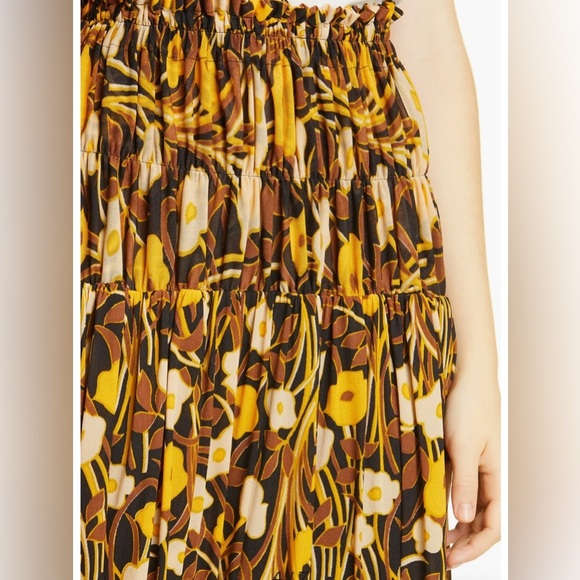 Rebecca Taylor Floral Tiered Mesh Skirt – Size Small - Picture 4 of 14